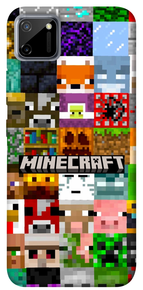 Чехол Minecraft collage для Realme C11