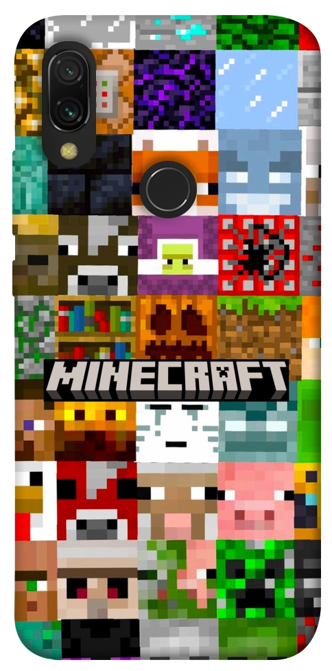 Чехол Minecraft collage для Xiaomi Redmi 7