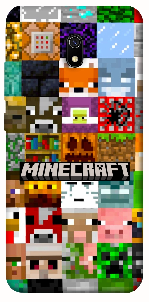 Чохол Minecraft collage для Xiaomi Redmi 8a
