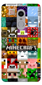 Чехол Minecraft collage для Xiaomi Redmi Note 4X