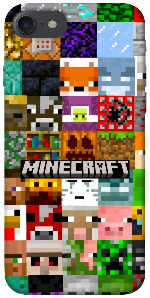 Чехол Minecraft collage для iPhone 8