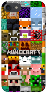 Чехол Minecraft collage для iPhone 8 (4.7")