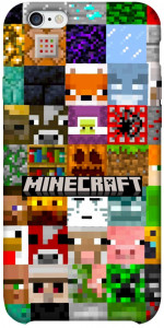 Чехол Minecraft collage для iPhone 6s plus (5.5'')