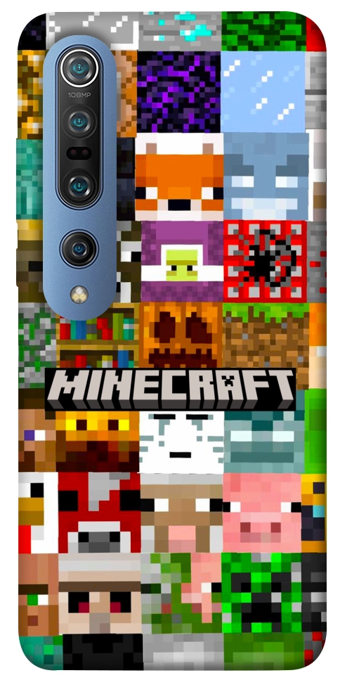 Чехол Minecraft collage для Xiaomi Mi 10