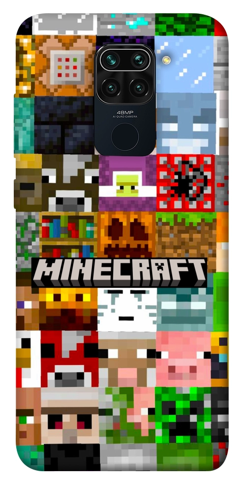 Чехол Minecraft collage для Xiaomi Redmi 10X