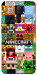 Чехол Minecraft collage для Xiaomi Redmi 9