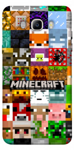 Чехол Minecraft collage для Galaxy J7 (2016)