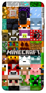 Чохол Minecraft collage для Galaxy A8 (2018)