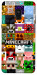 Чохол Minecraft collage для Galaxy A8 (2018)