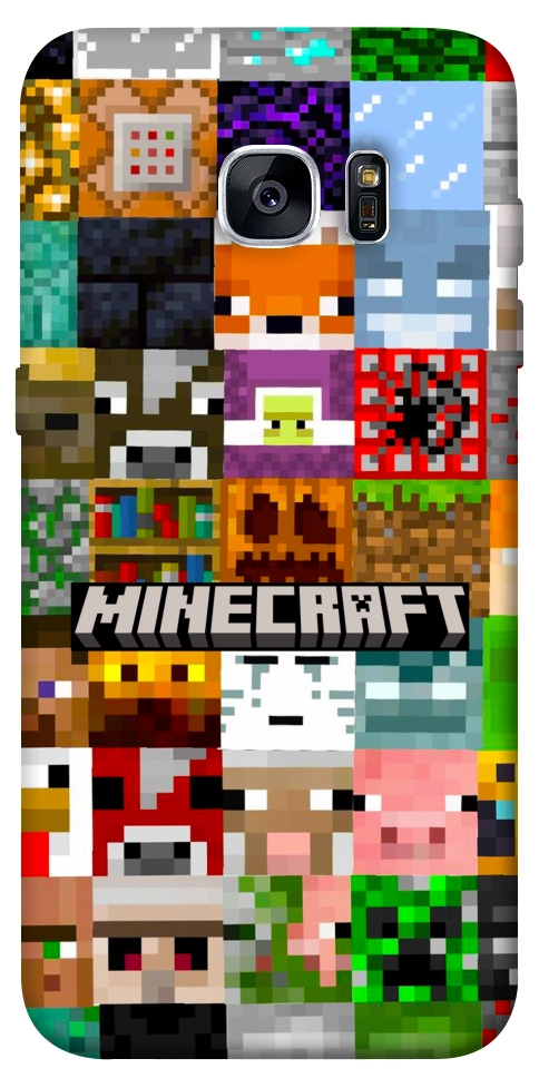 Чохол Minecraft collage для Galaxy S7 Edge