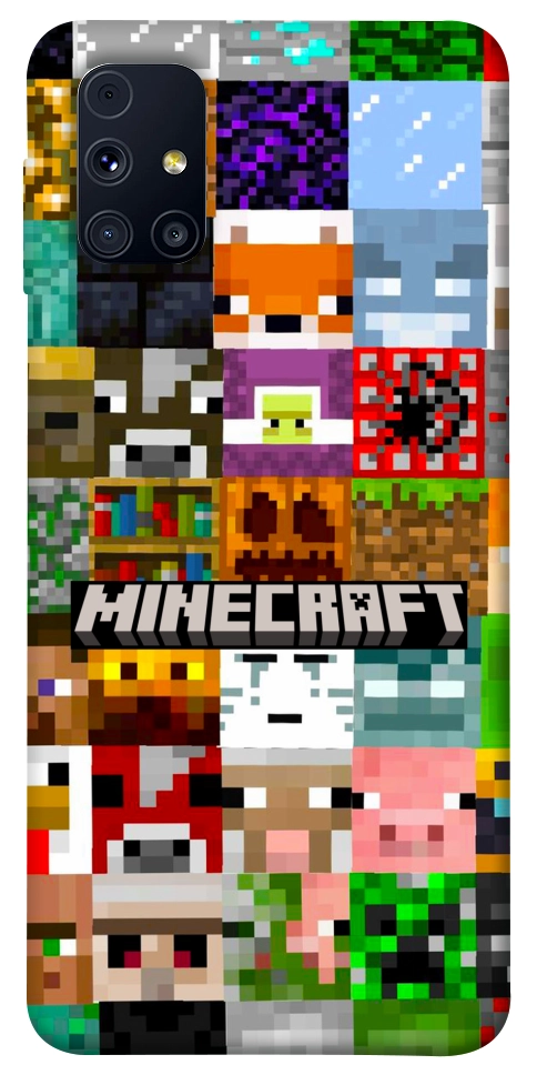 Чохол Minecraft collage для Galaxy M31s