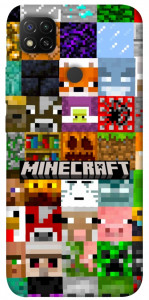 Чехол Minecraft collage для Xiaomi Redmi 9C