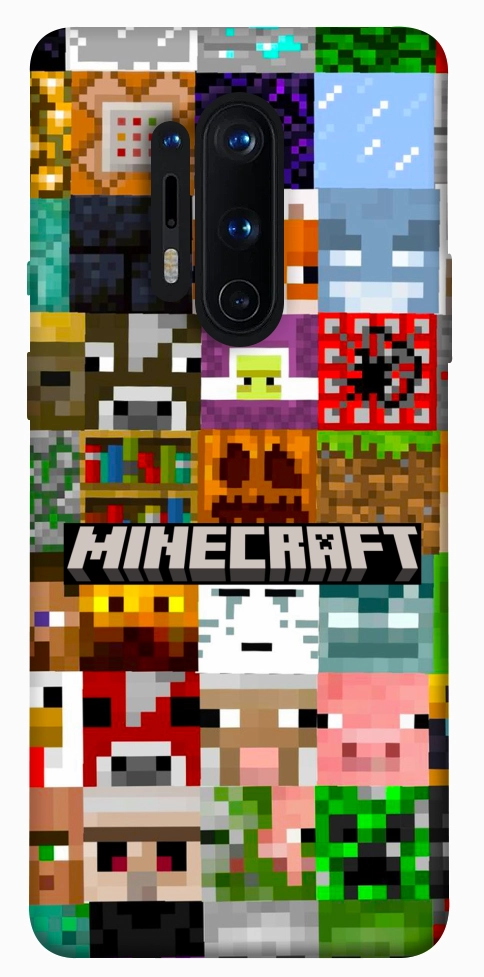 Чехол Minecraft collage для OnePlus 8 Pro
