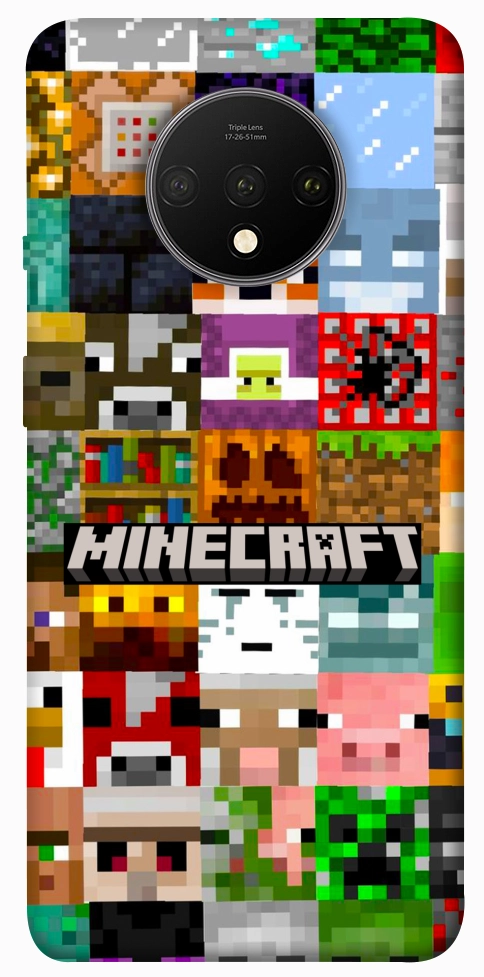 Чехол Minecraft collage для OnePlus 7T
