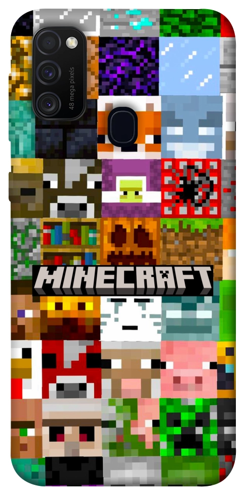 Чехол Minecraft collage для Galaxy M30s