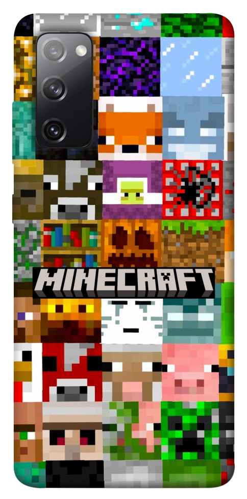 Чохол Minecraft collage для Galaxy S20 FE