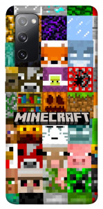 Чехол Minecraft collage для Galaxy S20 FE