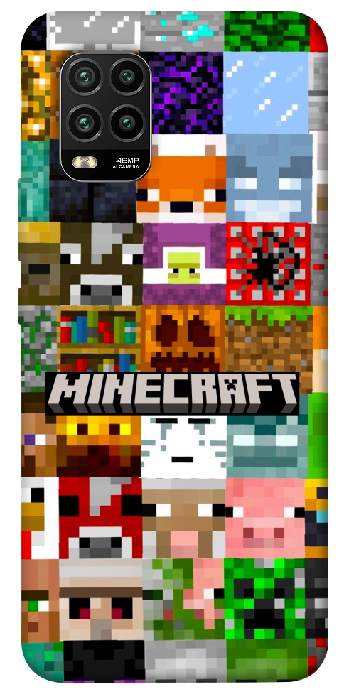 Чехол Minecraft collage для Xiaomi Mi 10 Lite