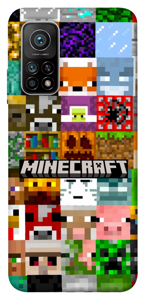 Чехол Minecraft collage для Xiaomi Mi 10T Pro