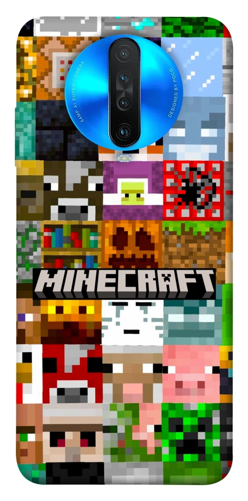 Чехол Minecraft collage для Xiaomi Redmi K30