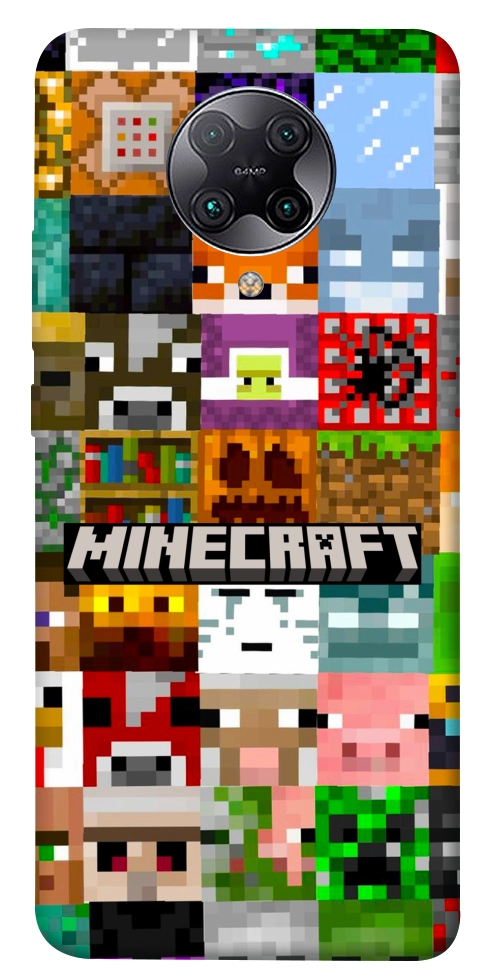 Чехол Minecraft collage для Xiaomi Redmi K30 Pro