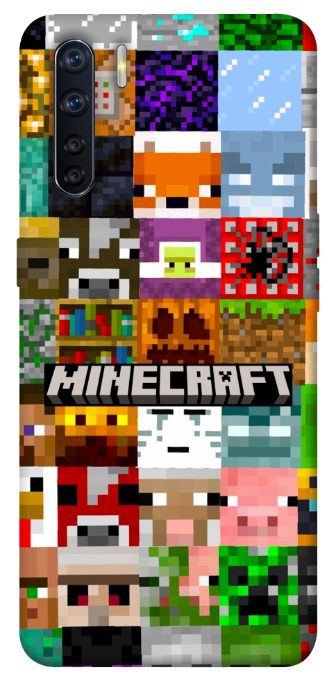 Чохол Minecraft collage для Oppo A91
