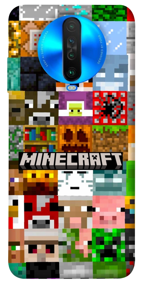 Чехол Minecraft collage для Xiaomi Poco X2