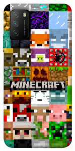 Чехол Minecraft collage для Xiaomi Poco M3