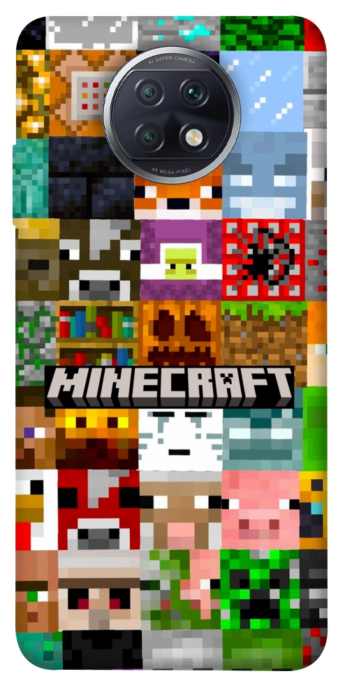 Чехол Minecraft collage для Xiaomi Redmi Note 9T