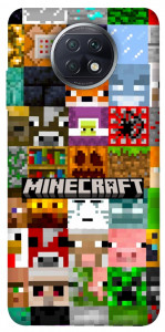 Чехол Minecraft collage для Xiaomi Redmi Note 9 5G