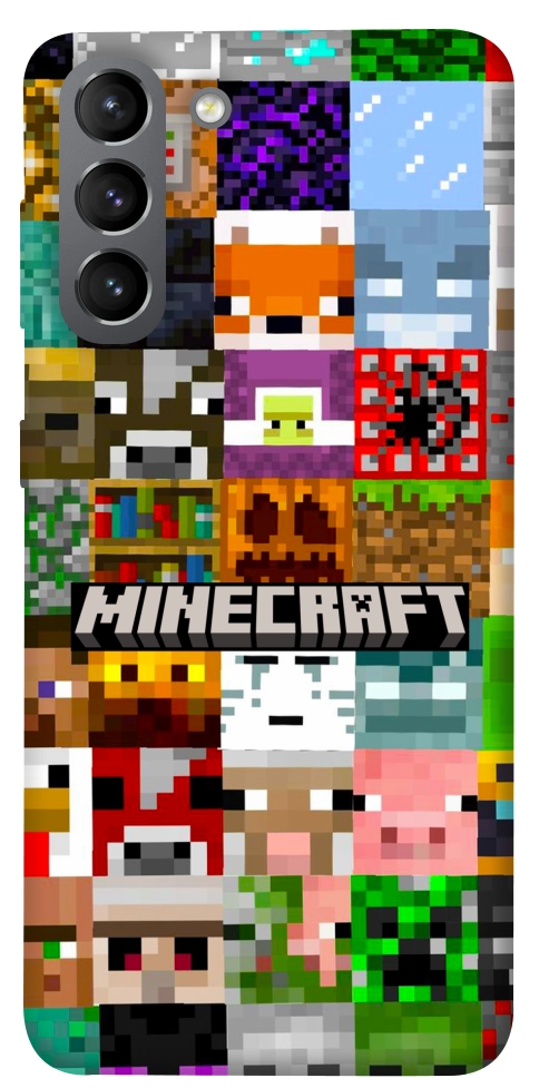 Чехол Minecraft collage для Galaxy S21