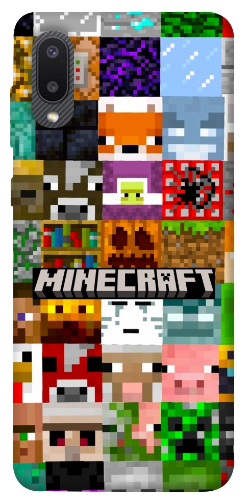 Чохол Minecraft collage для Galaxy A02