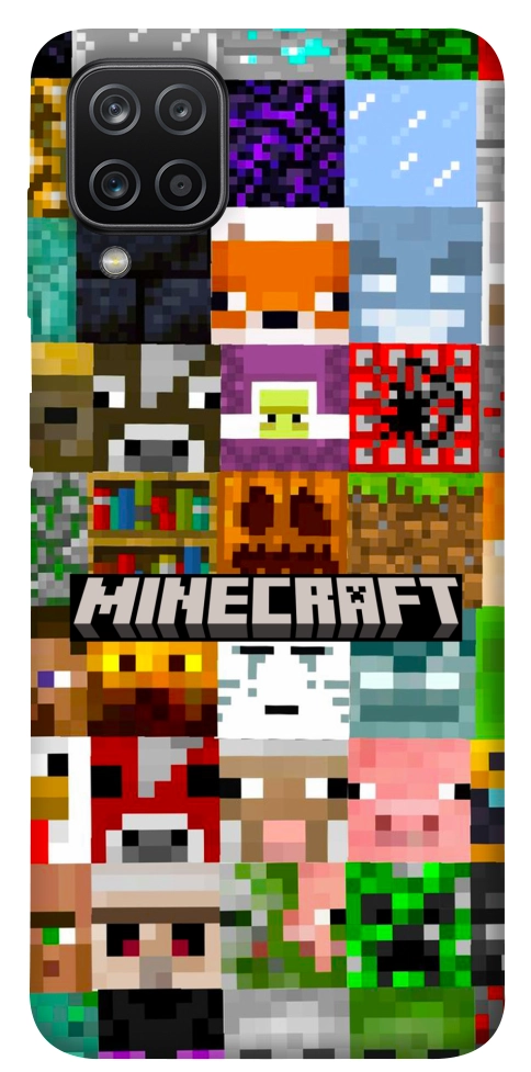 Чохол Minecraft collage для Galaxy A12