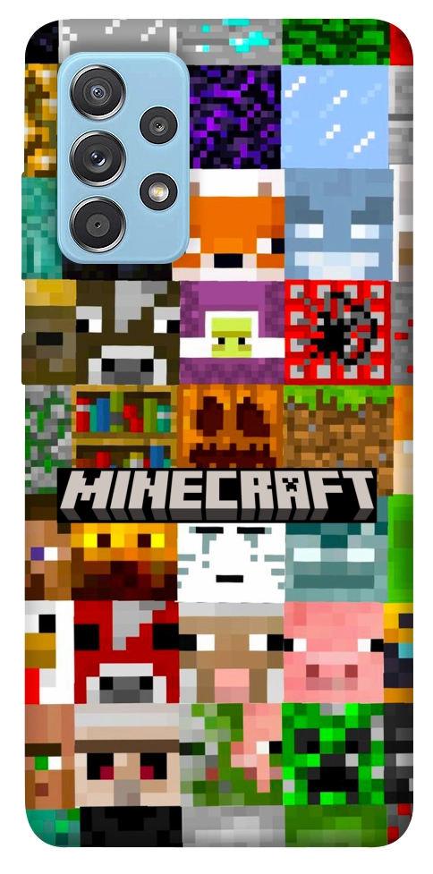 Чохол Minecraft collage для Galaxy A52