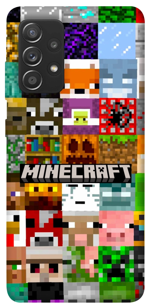 Чехол Minecraft collage для Galaxy A72 5G