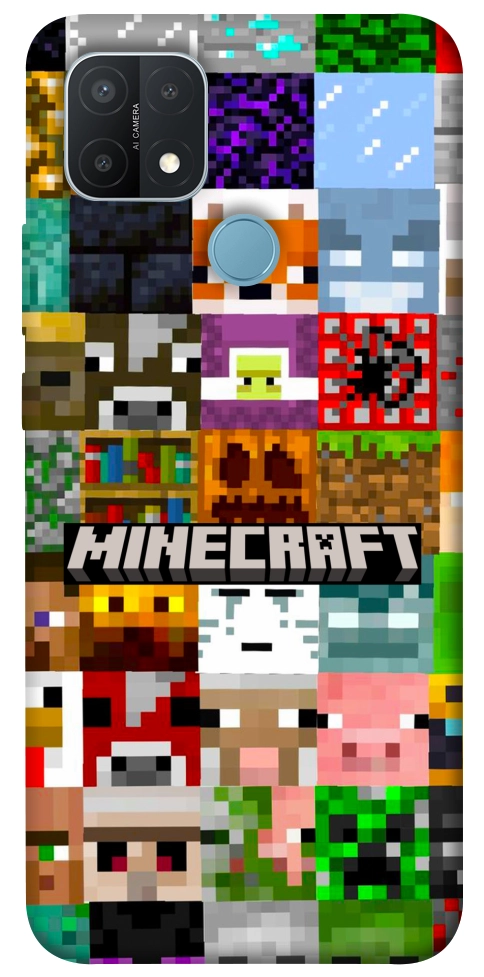 Чохол Minecraft collage для Oppo A15
