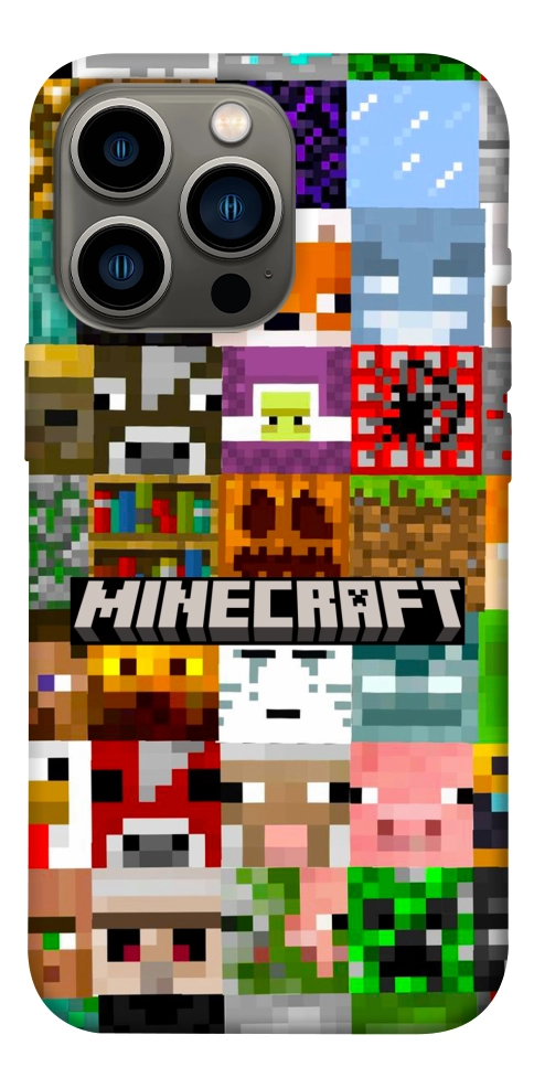 Чохол Minecraft collage для iPhone 13 Pro