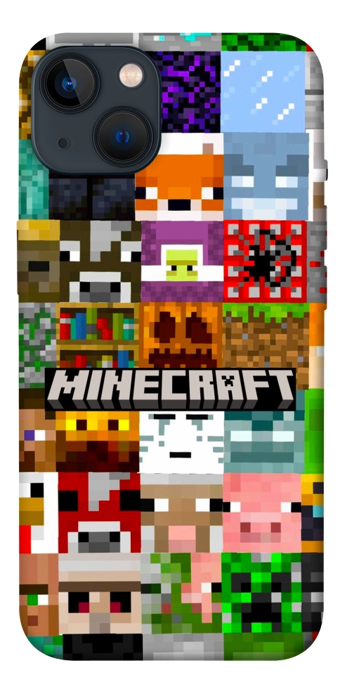 Чехол Minecraft collage для iPhone 13