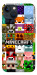 Чехол Minecraft collage для iPhone 13