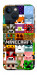Чехол Minecraft collage для iPhone 13 mini