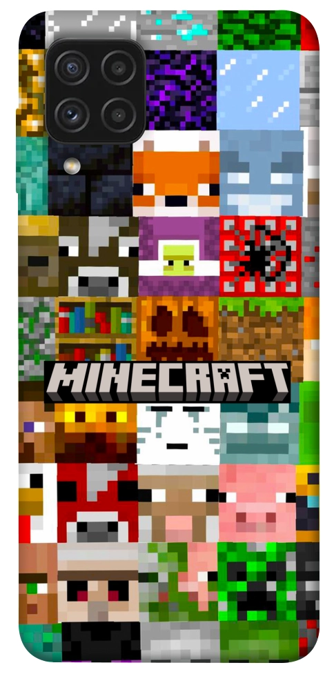 Чехол Minecraft collage для Galaxy A22 4G