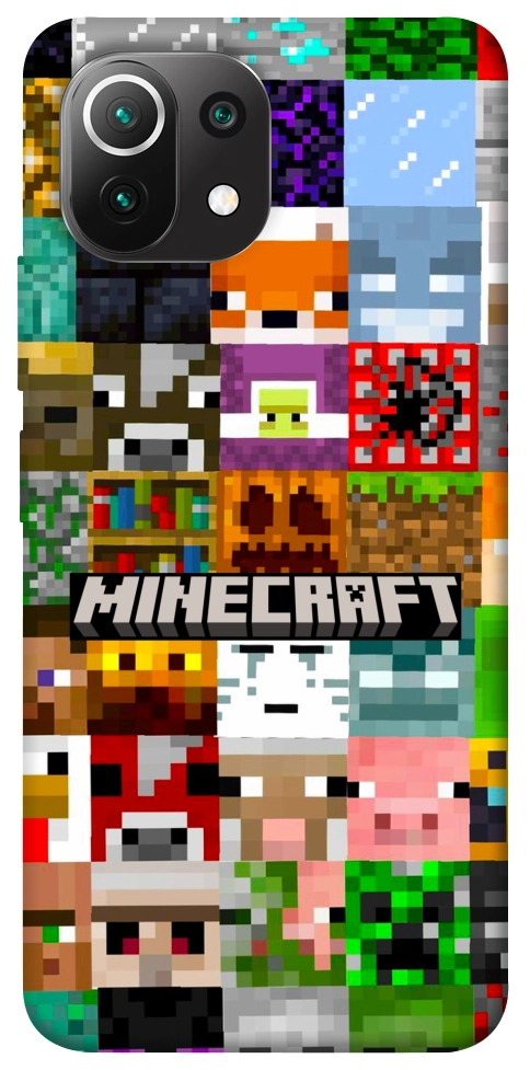 Чохол Minecraft collage для Xiaomi Mi 11 Lite