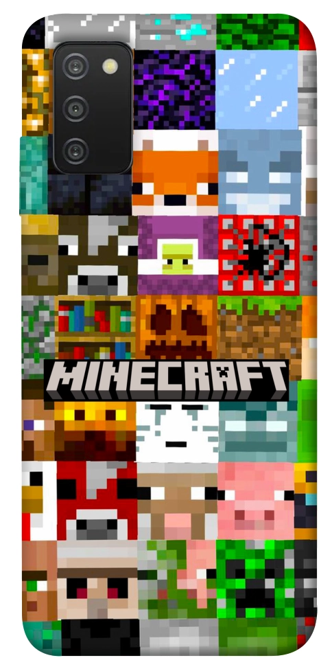 Чохол Minecraft collage для Galaxy A03s