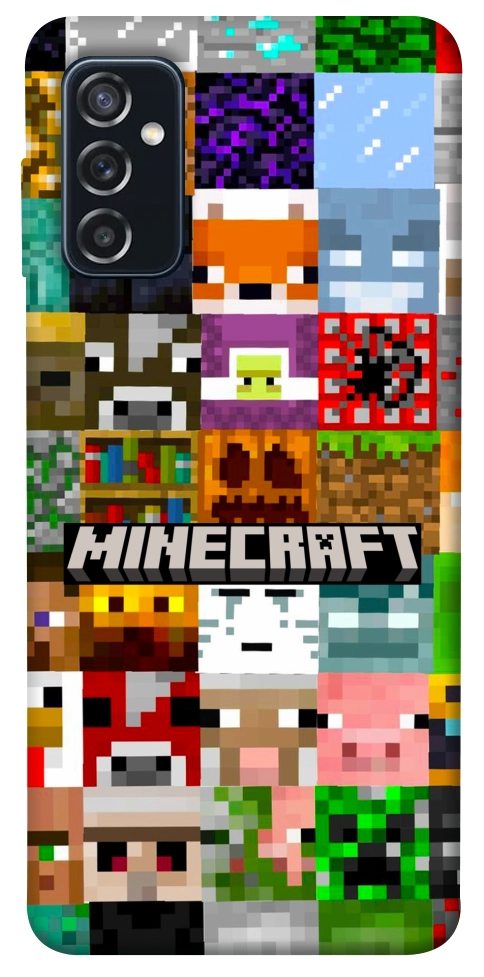 Чехол Minecraft collage для Galaxy M52