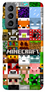 Чохол Minecraft collage для Galaxy S21 FE