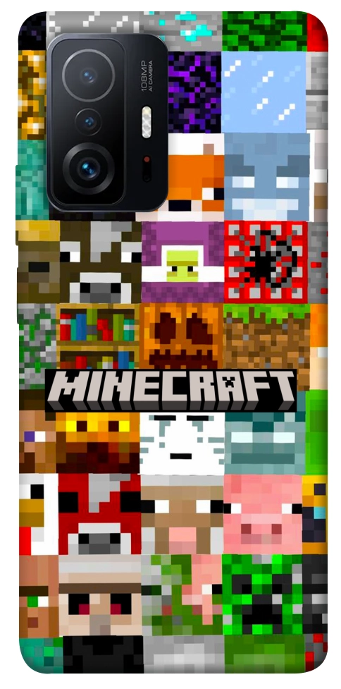 Чехол Minecraft collage для Xiaomi 11T