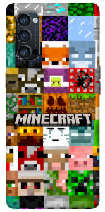 Чохол Minecraft collage для Oppo Reno 4 Pro 5G