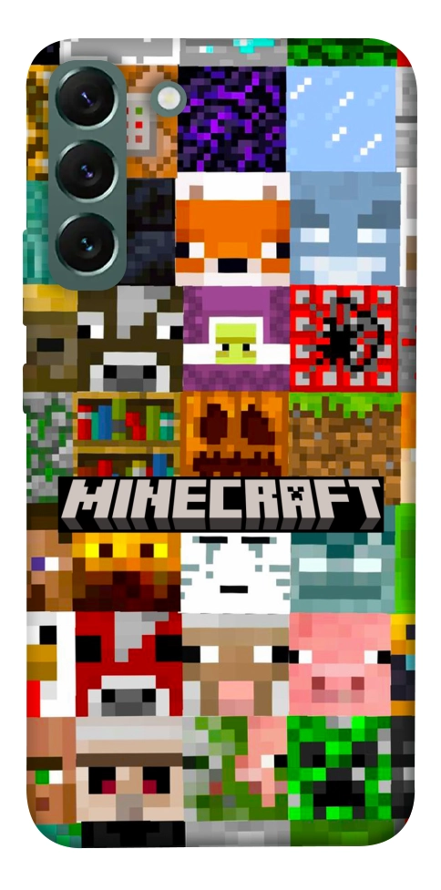Чохол Minecraft collage для Galaxy S22+
