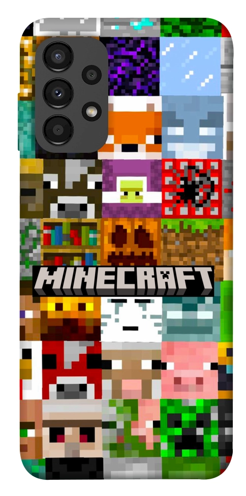 Чехол Minecraft collage для Galaxy A13 4G