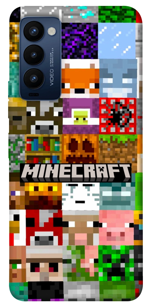 Чехол Minecraft collage для TECNO Camon 18